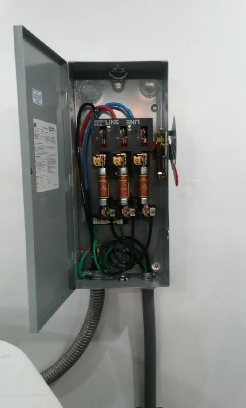 Three-phase disconnect switch installed for Electrical Wiring & Rewiring in Mount Repose