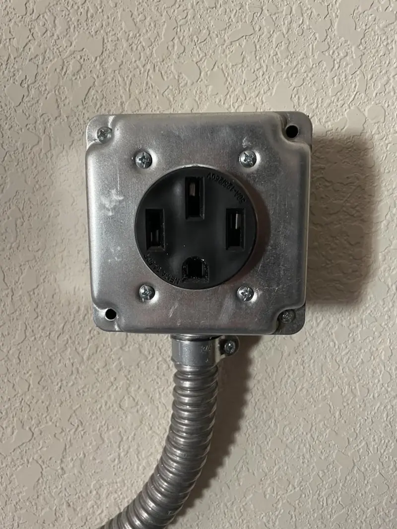 NEMA 14-50 outlet installed for Electrical Panel Upgrade in Mount Repose